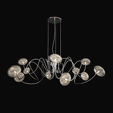 Sleek Octopus Chandelier 3D model image 1 