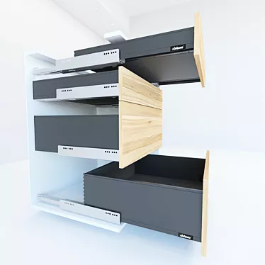 Blum Legrabox: Innovative Drawer System 3D model image 1 