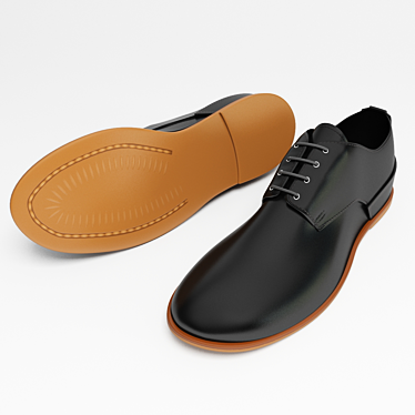 Classic Men's Shoes 3D model image 1 