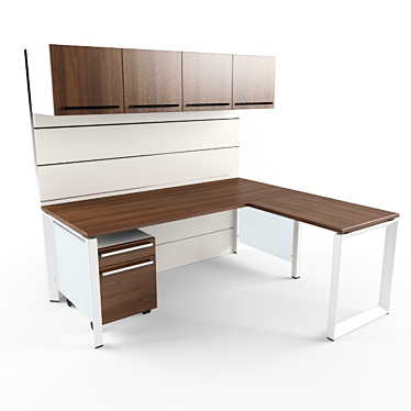 Steelcase Office Table 3D model image 1 