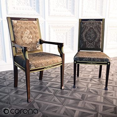 Keng Makon Chairs: Elegant Seating for Every Parliament 3D model image 1 