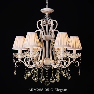 Maytoni ARM288-05-G Elegant Pendant Light 3D model image 1 