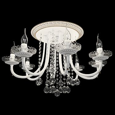 Elegant Barra Ceiling Chandelier 3D model image 1 