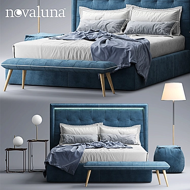 Luxurious Prince Bed by Novaluna 3D model image 1 