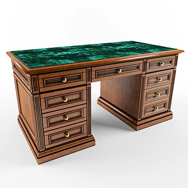 Modern Writing Desk 3D model image 1 