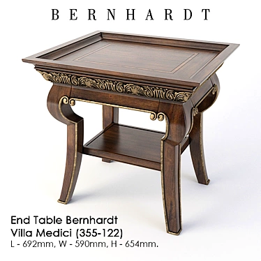 Elegant Bernhardt Villa Medici Table 3D model image 1 