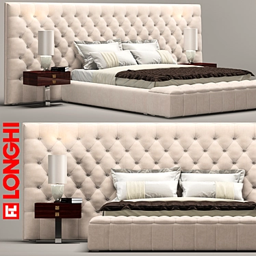Regal Bliss Bed, Longhi 3D model image 1 