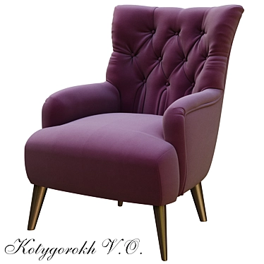 Elegant Maisie Armchair - Comfort Elevated 3D model image 1 