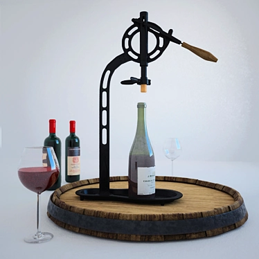 Elevated Vintners Wine Opener 3D model image 1 