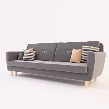 Madrid Convertible Sofa Bed - Vienna Style 3D model image 1 