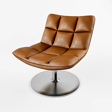 Dutchbone Lounge Chair: Stylish & Comfortable 3D model image 1 