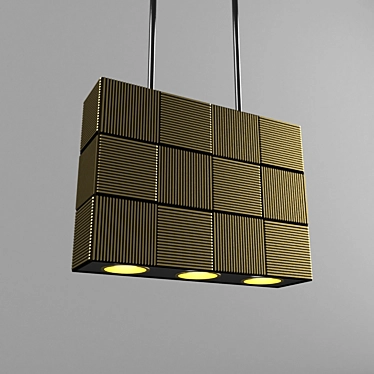 Pendulum Brass Ceiling Lamp 3D model image 1 