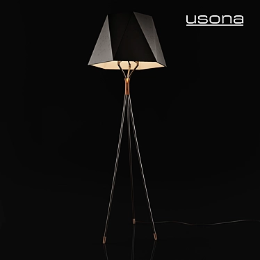 Usona Floor Lamp: Sleek and Stylish Illumination 3D model image 1 