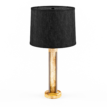 Elegant Art Deco Table Lamp 3D model image 1 