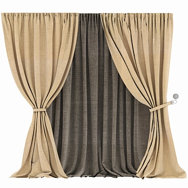 Elegant Drapery for Your Home 3D model image 1 