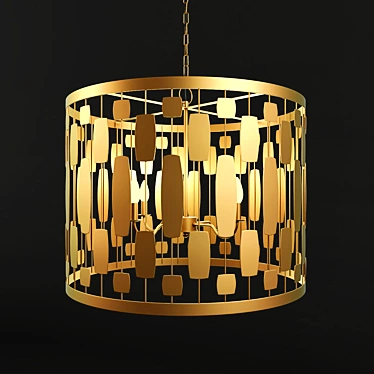 Elegant LEONA G Chandelier 3D model image 1 