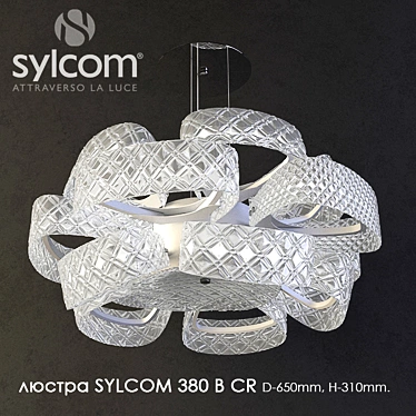 Elegant SYLCOM Chandelier 380 B CR 3D model image 1 