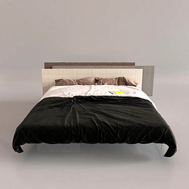 Vele Bed: Innovative Design with Ample Storage 3D model image 1 