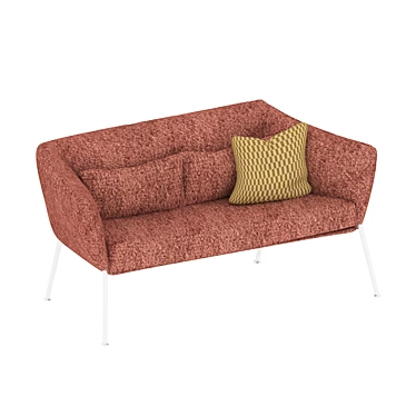 Sleek Nikos Sofa: Sergio Bicego Design 3D model image 1 