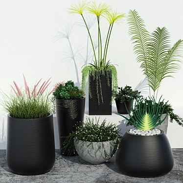 Sleek Planter for Outdoor Gardening 3D model image 1 