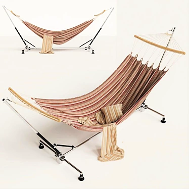 Cozy Hanging Haven Hammock 3D model image 1 