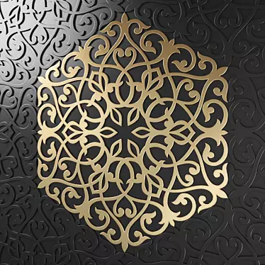 Arabic Ornamental Wall Panel 3D model image 1 