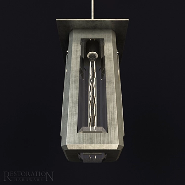 Elegant Corniche Pendant Light 3D model image 1 