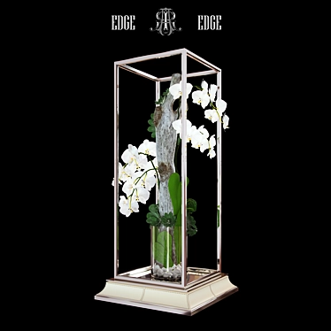 Orchid & Succulent Art Decor 3D model image 1 