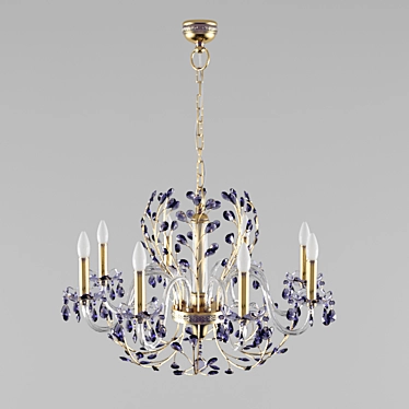 Elegant Crystal Chandelier 3D model image 1 