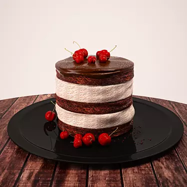 Delicious Cake Sculpture - 3D Model 3D model image 1 