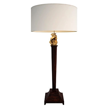 Elegant Crystal Table Lamp 3D model image 1 