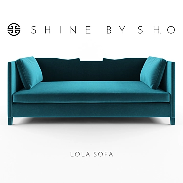 Luxe Comfort: SHO's Lola Sofa 3D model image 1 