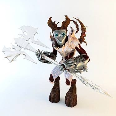 Mechanical Demon: Sinister 3D Creature 3D model image 1 