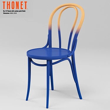 Thonet Marshall Chair - No.18 Dining 3D model image 1 