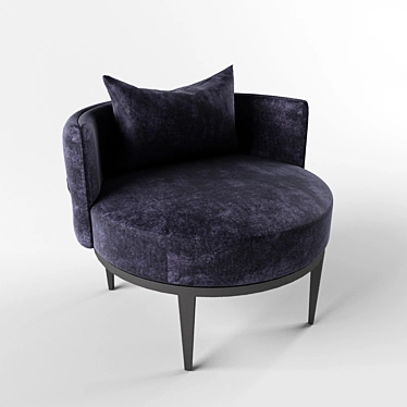 Title: Velvet Capitone Chair: Classic Elegance 3D model image 1 