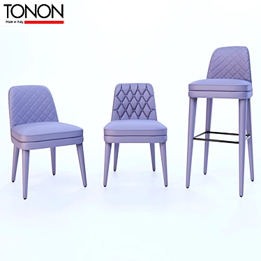 Elegant Seating Collection by Tonon 3D model image 1 
