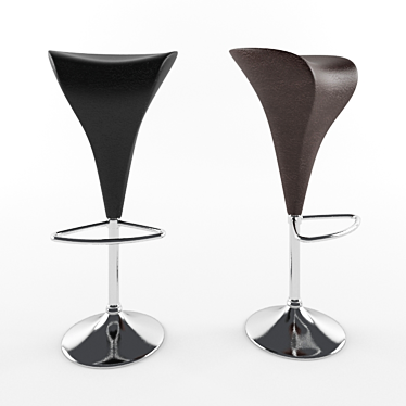 Sleek Bar Stool 3D model image 1 