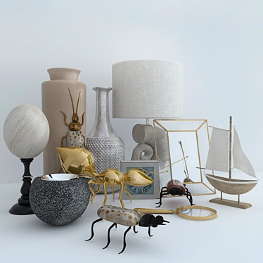 Elegant Zara Home Collection 3D model image 1 