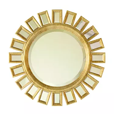 Ashton Round Mirror 3D model image 1 