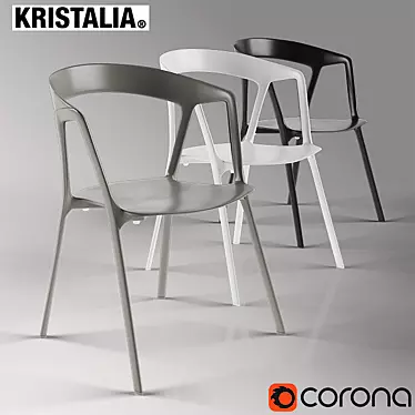 Modern Plastic Chair by Kristalia 3D model image 1 