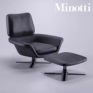 Luxury Minotti Blake Soft Armchair - Stylish and Comfortable 3D model image 1 
