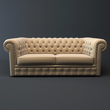Elegant Chelsi Sofa: Russian Craftsmanship 3D model image 1 
