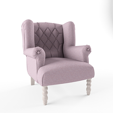 Loft Art Marseille Wing Chair - Classic Elegance 3D model image 1 