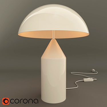 Modern Dual-Light Atollo Lamp 3D model image 1 