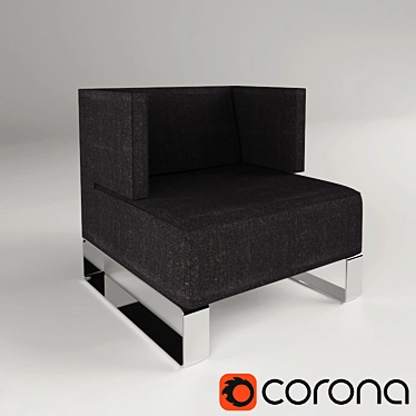 Modern Urban Armchair 3D model image 1 