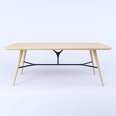 Fredericia Spine Table - Sleek and Modern 3D model image 1 