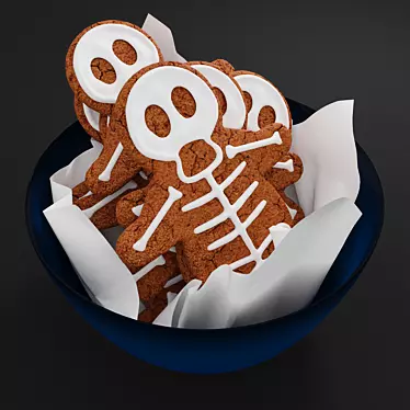 Spooky Gingerbread Halloween Treats 3D model image 1 