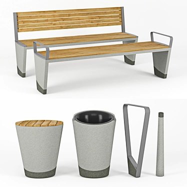 Urban Essentials: Street Furniture 3D model image 1 