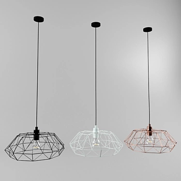 Modern EGLO Carlton Pendant Light 3D model image 1 