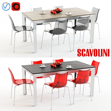 Modern Scavolini Tai and Flash Set 3D model image 1 